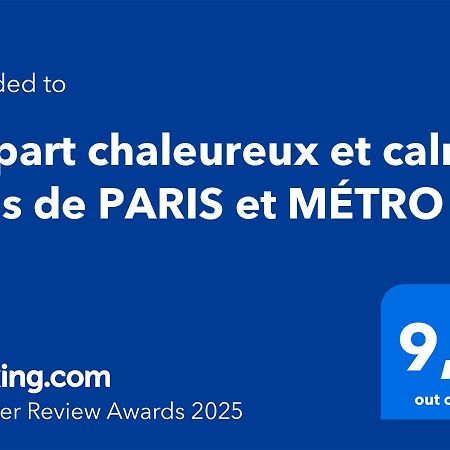 Appart Chaleureux Et Calme Pres De Paris Et Metro Asnieres-sur-Seine Bagian luar foto